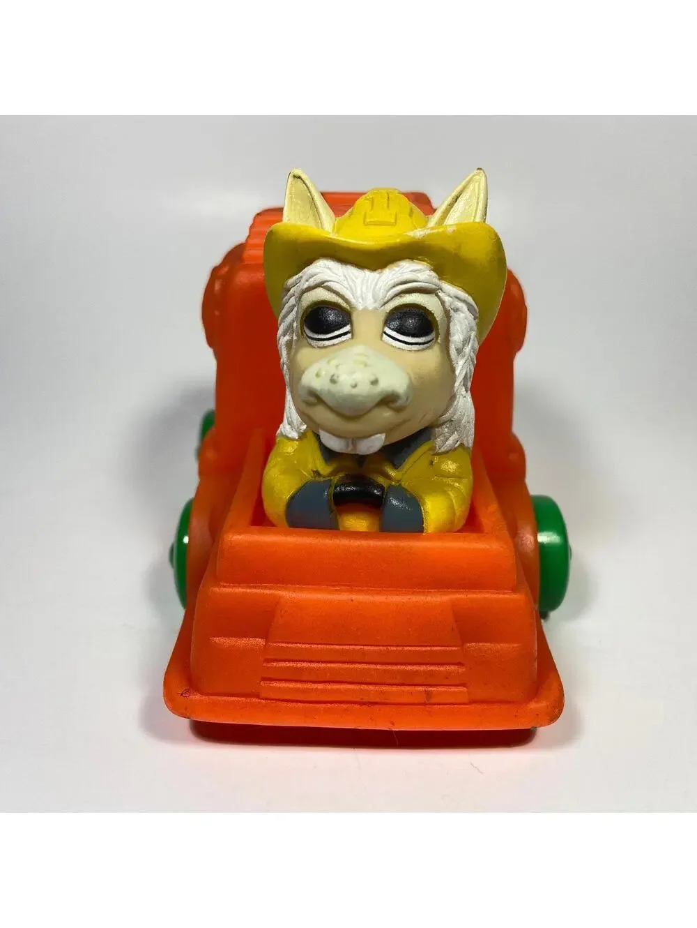 4.75” X 3.5” Vintage Shari Lewis Lamb Chop Rubber Charlie Horse Firetruck